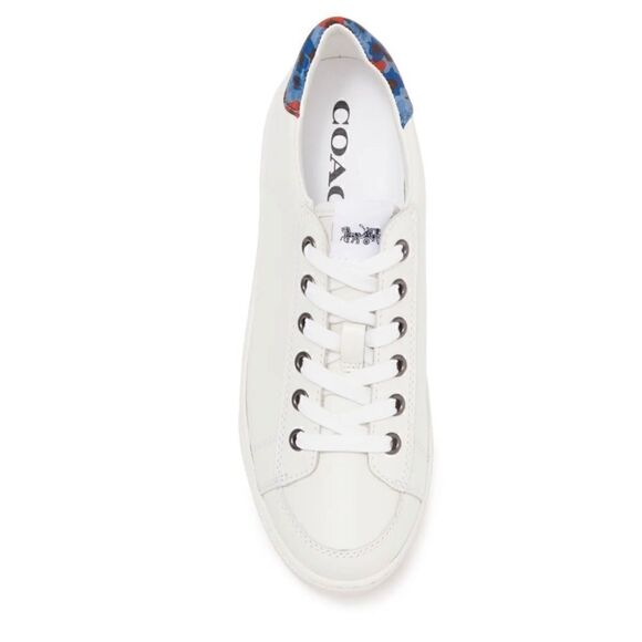 Authentic Coach Porter Soft Leather Low Top Sneakers Size 10/ excellent - Picture 1 of 8